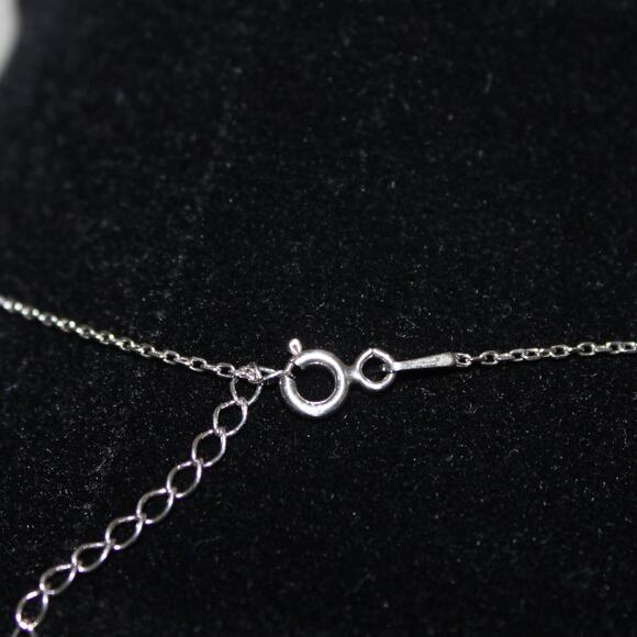 Brilliant Crystal 925 Sterling Silver Moon & Star Necklace Turkish Flag - Picture 9 of 11